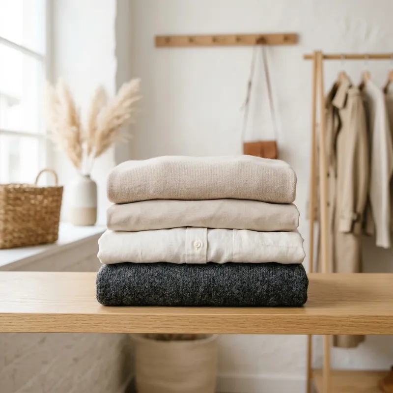 Tenues pliées pour voyage